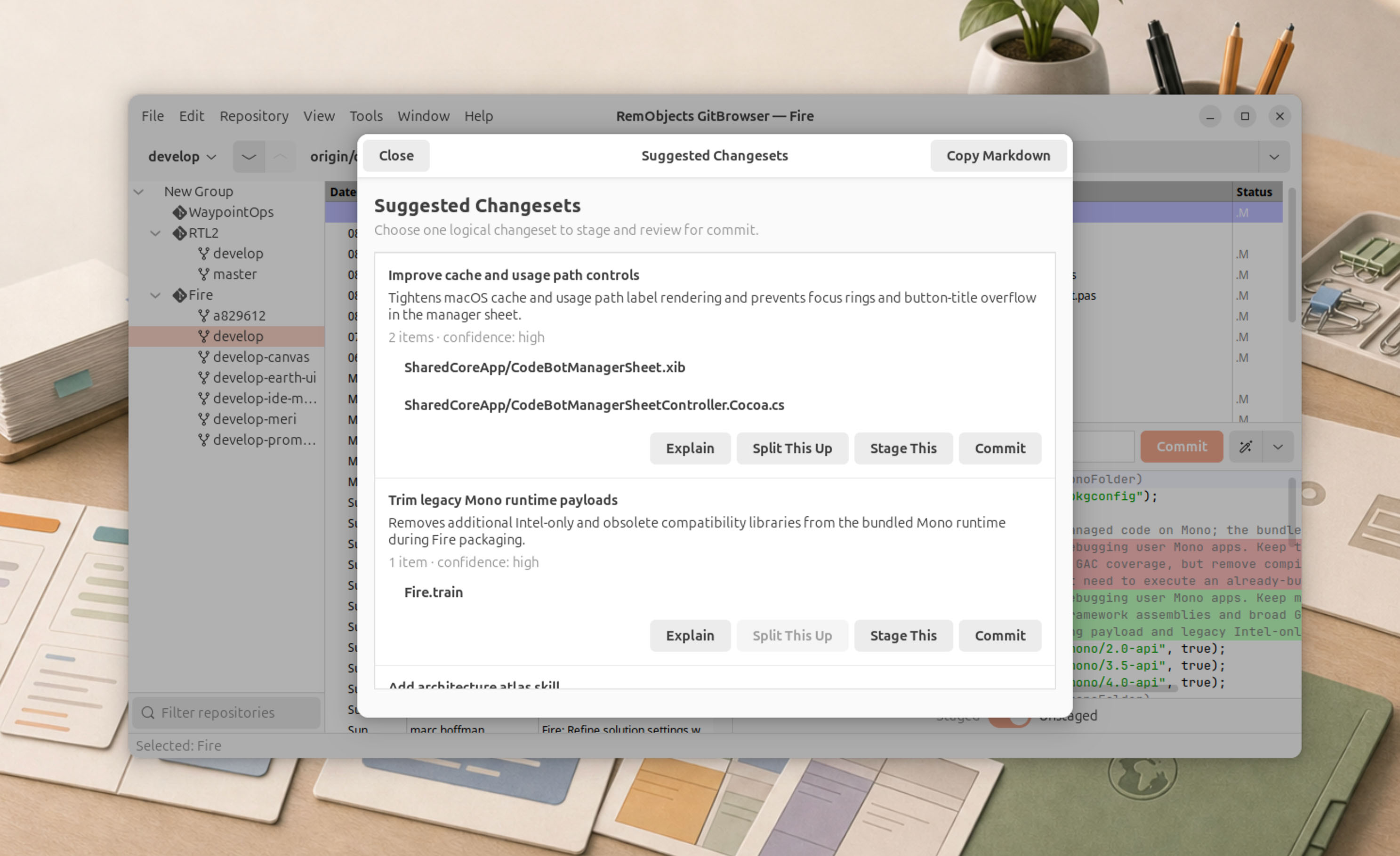 GitBrowser Change Set Analysis