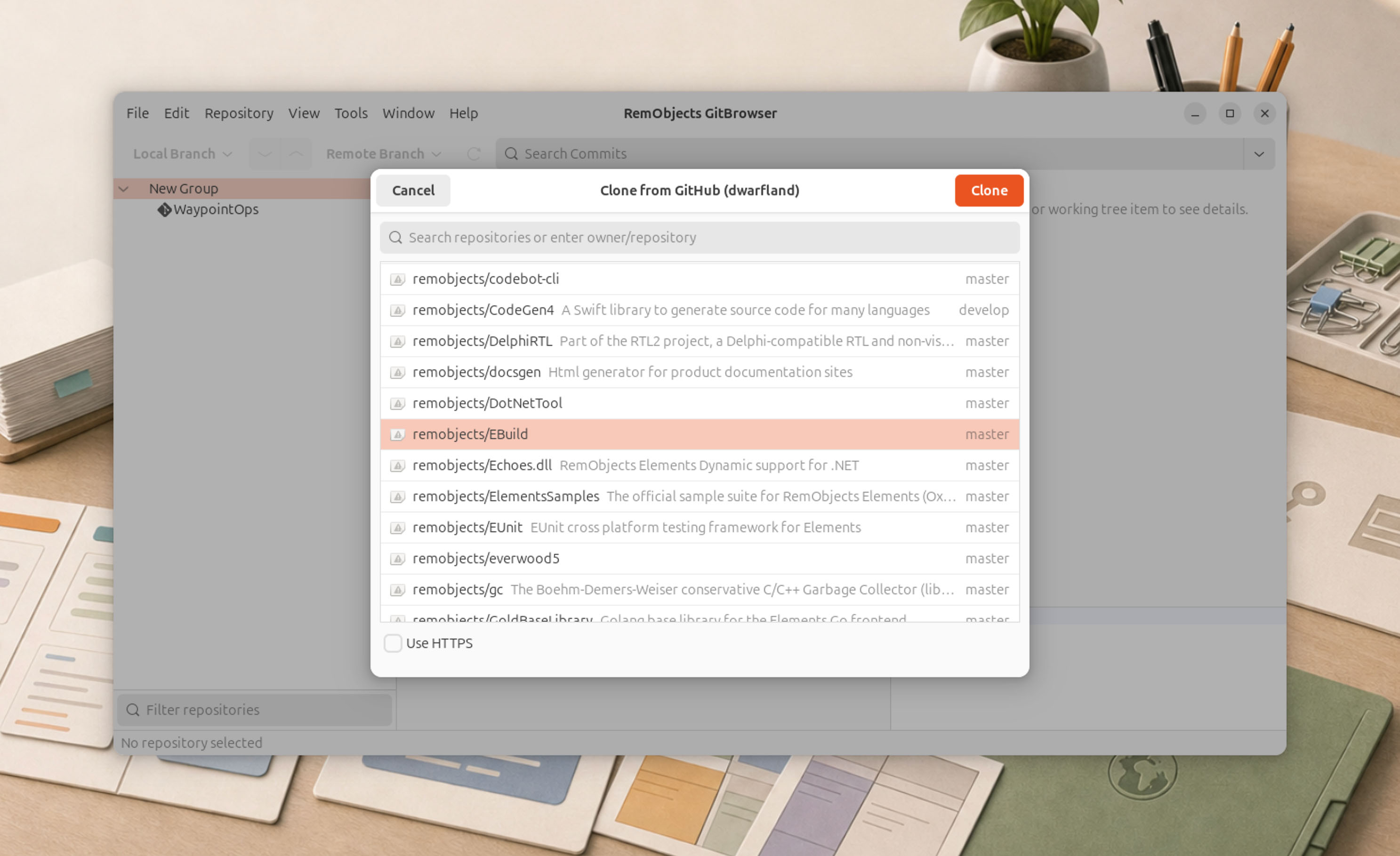 GitBrowser repository overview