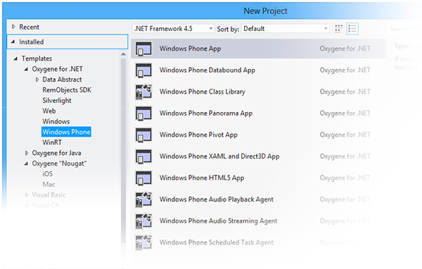 Windows Phone 8 Templates