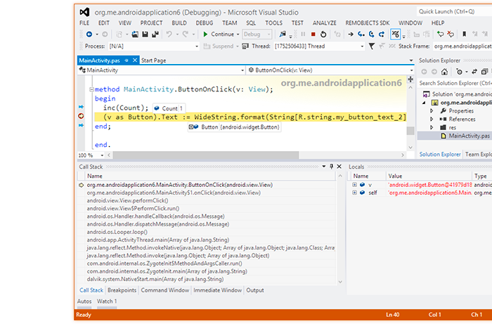 Visual Studio 2012 Debugging an Android app on the device